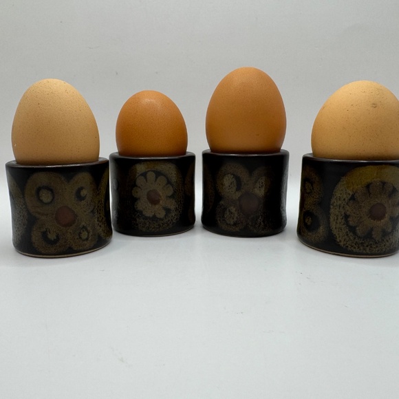 Denby Arabesque Egg Cups Set of 4. - Picture 9 of 13